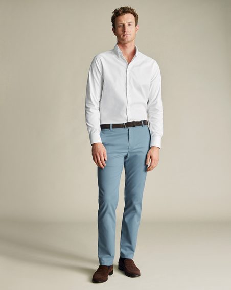 Charles Tyrwhitt Sky blue Slim Fit Ultimate non-iron Chino