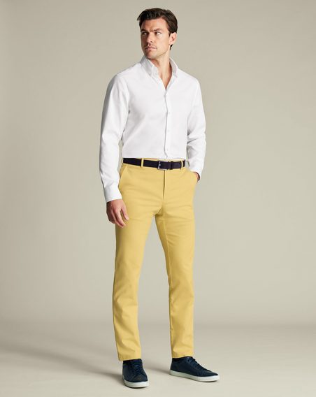 Charles Tyrwhitt Ultimate Non-Iron Chinos — Lemon