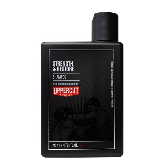 Shampoing fortifiant Uppercut Deluxe Strength & Restore (240 ml)