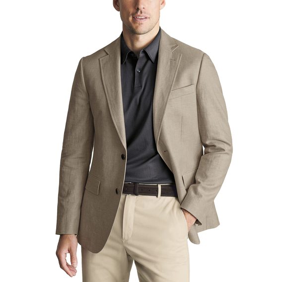Charles Tyrwhitt Cotton/Linen Jacket — Limestone