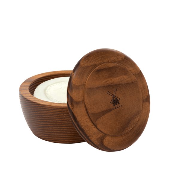 Savon à raser Mühle Grapefruit & Mint dans un bol en bois (65 g)