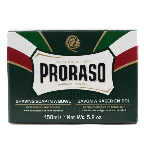 Savon à raser rafraîchissant Proraso Green - eucalyptus (150 ml)