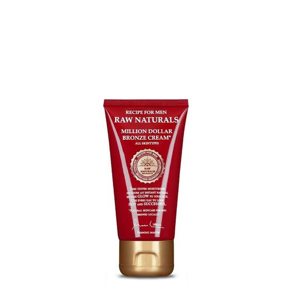 Crème teintée et hydratant pour le visage Recipe for Men Raw Naturals Million Dollar Bronze Cream (75 ml)