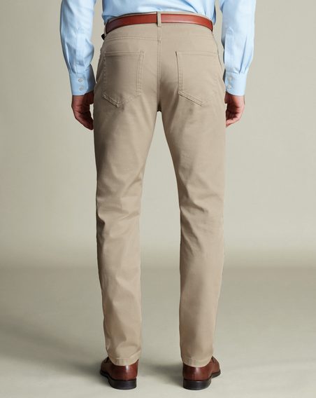 Charles Tyrwhitt 5 Pocket Jeans — Stone