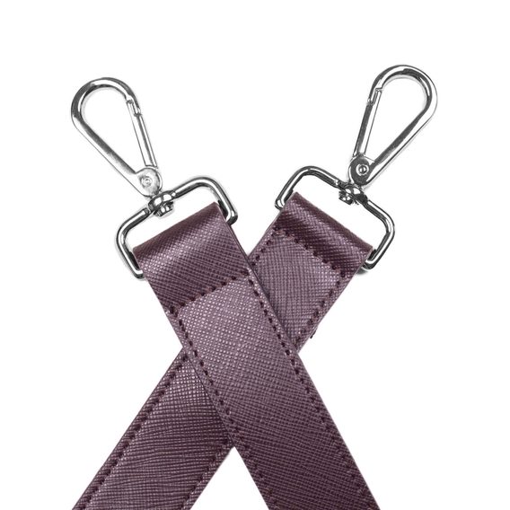 Bandoulière pour sac en cuir John & Paul - marron foncé