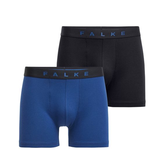 FALKE 2-Pack Daily Comfort Boxers — Blue/Black