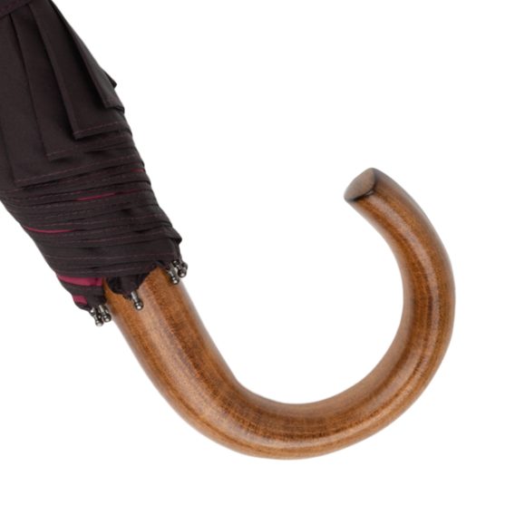 Fox Umbrellas TEL1 Umbrella — Black & Wine