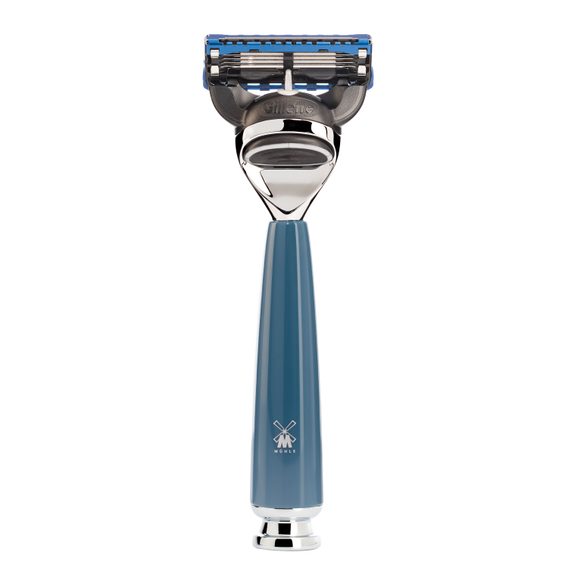 Rasoir Mühle RYTMO R228 Fusion (résine bleue)