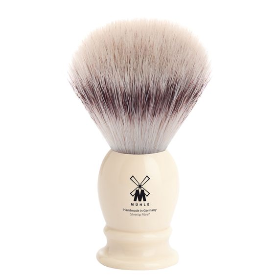 Blaireau de rasage moyen Mühle Classic en poils synthétiques (Silvertip Fibre®, imitation écaille de tortue)