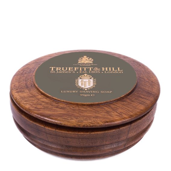 Savon à raser de luxe Truefitt & Hill dans un bol en bois - Lavender (99 g)