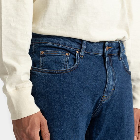 Jeans baggy Revolution — foncé modéré