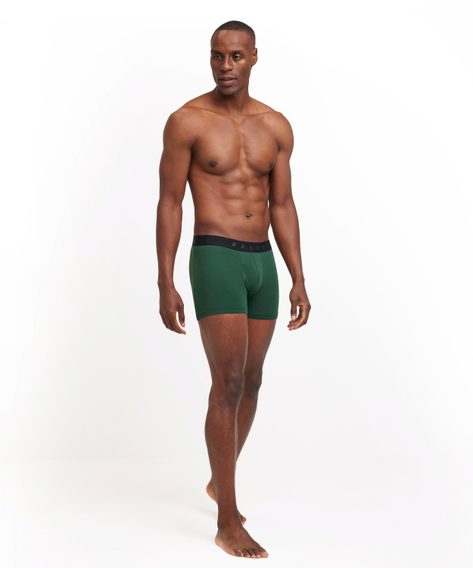FALKE 2-Pack Daily Comfort Boxers — Green/Black