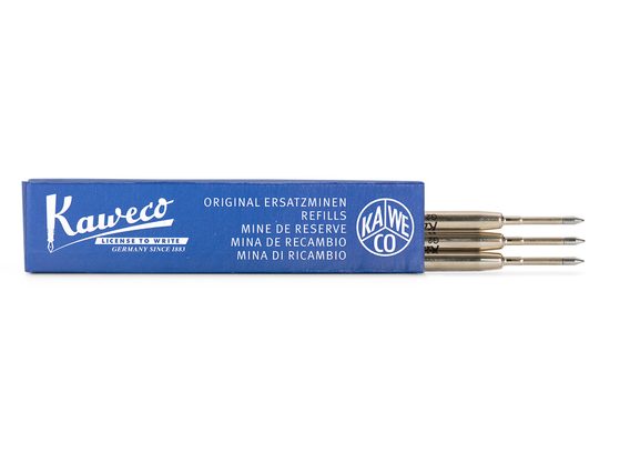 Recharge G2 pour stylos à bille Kaweco - bleu, moyen (3 pièces)