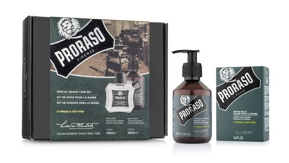 Coffret cadeau baume et savon à barbe Proraso Cypress & Vetyver