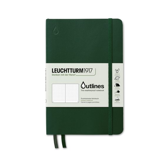 Cahier étanche LEUCHTTURM1917 Outlines Paperback Notebook - B6+, couverture souple, pointillé, 89 pages
