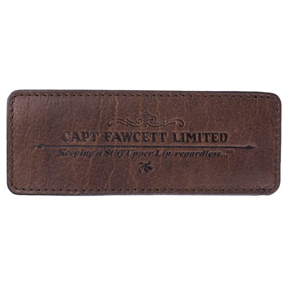 Étui en cuir pour peigne à barbe pliable Cpt. Fawcett (CF.82T)
