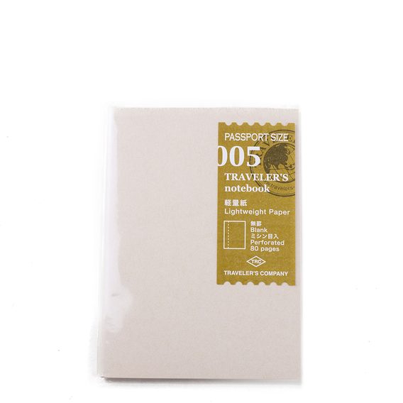 Recharge #005 : Cahier avec de fines pages vierges (Passport)