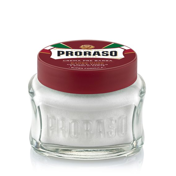 Crème nourrissante pré-rasage Proraso Red - bois de santal