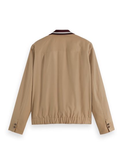 Scotch & Soda — Contrast-Trimmed Tailored Shirt Jacket