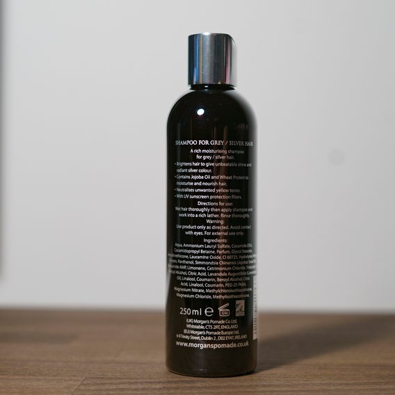Shampoing pour cheveux gris ou décolorés Morgan's (250 ml)