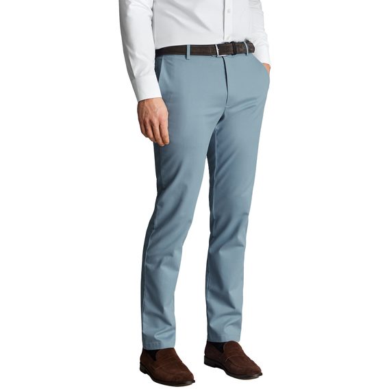 Charles Tyrwhitt Sky blue Slim Fit Ultimate non-iron Chino