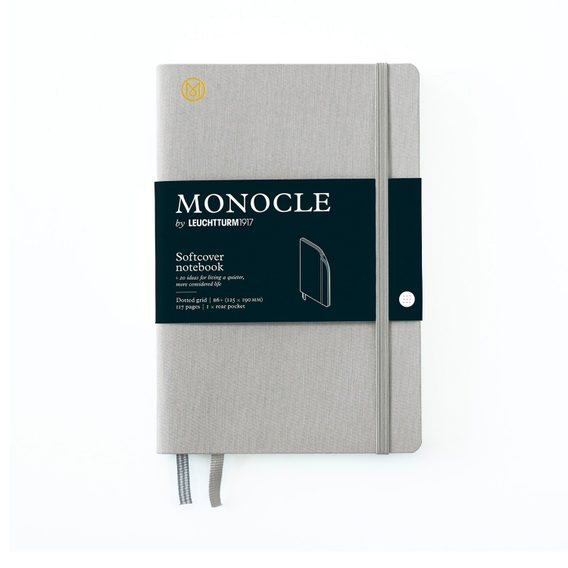 Carnet MONOCLE by LEUCHTTURM1917Paperback Softcover Notebook - B6+, couverture souple, pointillé, 117 pages