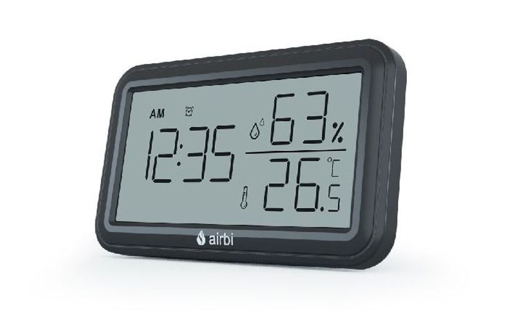Pokojový teploměr a vlhkoměr Airbi INDOOR - černý