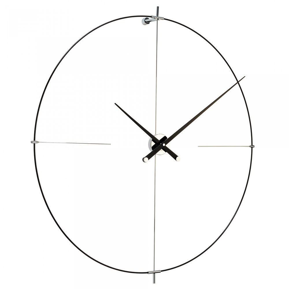 Designové nástěnné hodiny Nomon Bilbao BilbaoBB L černé 110cm