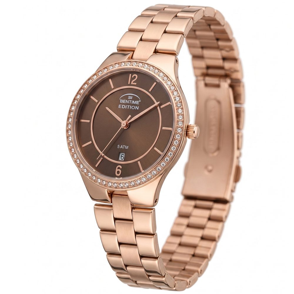 Dámské hodinky BT-990A rose gold se zirkony