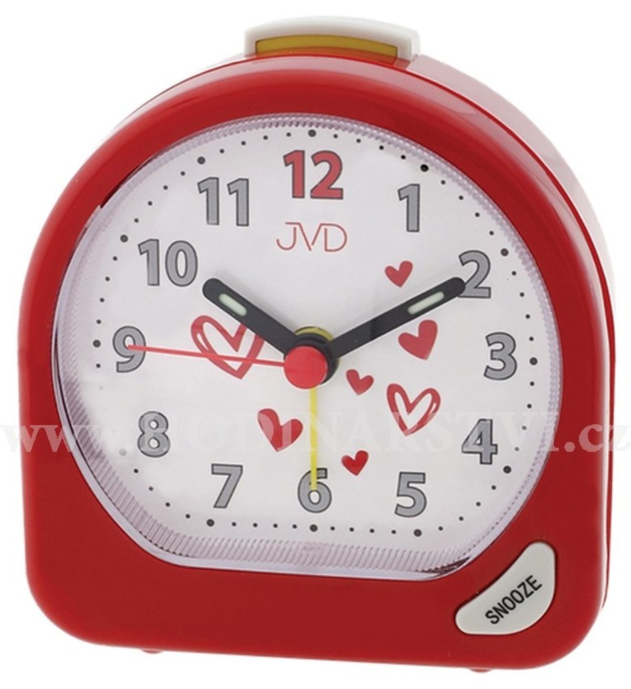 Budík Q JVD SR672.3 červený