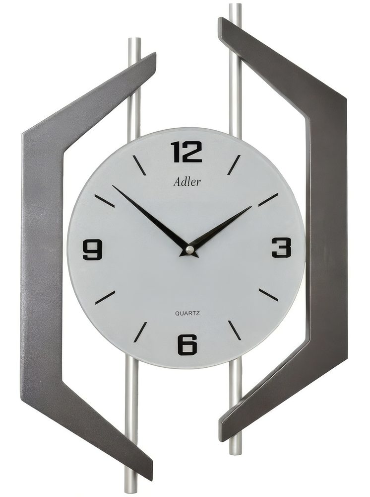 Adler 21183-ANT - moderní hodiny ze dřeva a kovu