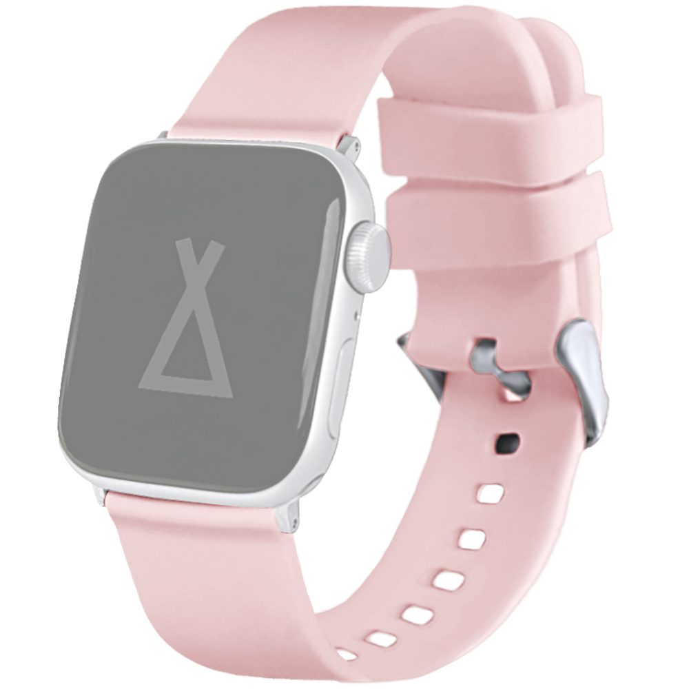 LAVVU Světle růžový silikonový řemínek na hodinky pro APPLE WATCH 38-40 mm