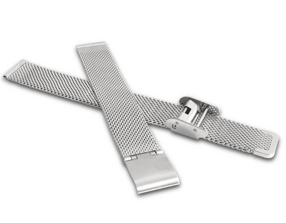 MINET MPSNS14 Stříbrný kovový tah MESH Band Silver - 14
