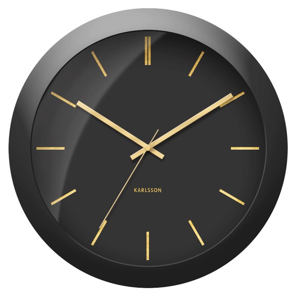 Designové nástěnné hodiny Karlsson KA5840BK 40cm