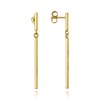 MINET Moderní zlaté náušnice tyčky Au 585/1000 1,60g