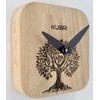 KUBRi 0032C - Miniaturní dubové hodiny se stromem života