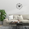 Lavvu LCT5011 - Černé antracitové hodiny s kameny Nuance vyrobené v Čechách o průměru 49cm