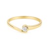 Zlatý 585/1000 prsten se zirkonem 5045