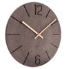 Lavvu LCT5024 - Hnědé hodiny Natur vyrobené v Čechách o průměru 34cm
