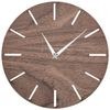 KUBRi KU3002 - Odstín ořech - dřevěné hodiny od českého výrobce s tichým chodem v mnoha velikostech