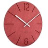Lavvu LCT5023 - Červené hodiny Natur vyrobené v Čechách o průměru 34cm