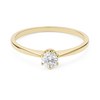 Zlatý prsten se zirkonem