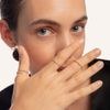 Stříbrný pozlacený prsten se zirkonem Victoria Cruz A4200-07DA