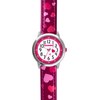 CLOCKODILE Růžové dívčí dětské hodinky se srdíčky