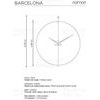 Designové nástěnné hodiny Nomon Barcelona N 100cm