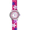 CLOCKODILE Růžové dívčí dětské hodinky s kamínky a kytičkami