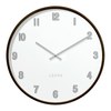 Tmavé dřevěné bílé hodiny LAVVU FADE LCT4061