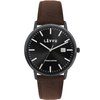 LAVVU Černé pánské hodinky se safírovým sklem Copenhagen Titanium Black