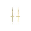 MINET Pozlacené stříbrné náušnice KŘÍŽE