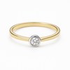 Zlatý prsten se zirkonem